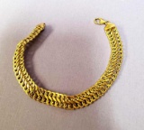 Italy Milor 14K Yellow Gold Locking Figure 8 Chain Bracelet