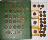 Approx 50 Indian Head Pennies with Partial Album