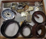 Case Lot Of Western And Motorcycle Belts & Buckles