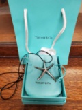 Tiffany & Co. Elsa Peretti Sterling Silver Starfish Pendant & Cord Necklace with Orig. Box & Bag