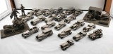 4 Franklin Mint & 20 Danbury Mint Pewter Cars & Other Collectibles
