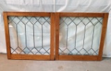 2 Arts & Crafts Lead Glass Windows