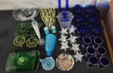 Table Lot of Art Deco Retro Vintage Glass