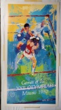 Leroy Neiman Signed Boxing Poster for 1980 Olympic Games