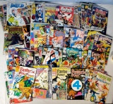 64 1990s Marvel Comics - Fantastic 4, The Hulk, Silver Surfer, Captain America, Signed The Punisher