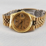 Replica Rolex Oyster Perpetual Day-Date Gold Tone Wrist Watch 18038