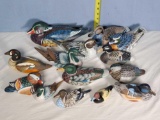 Collection Of Hand Painted Art Duck Decoys