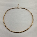 !4K Yellow Gold Woven Rope Necklace