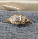 Vintage Estate 14k Gold Diamond Ring