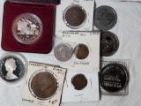 10 Canadian Silver Commemorative, Copert Tokens and Territory coins and more