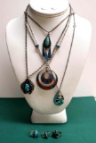 Lot Of Sterling Silver & Gemstone Native American Jewelry