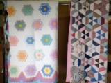 2 Vintage Hand Sewn Quilts