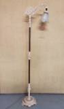 Antique Iron Floor Bridge Lamp