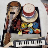 Lot Of Instruments And Party Favor Noise Makers
