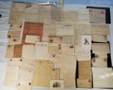 Tray Lot of Late 1800s to early 1900s Business Correspondense, Bills and Orders