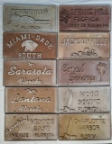 10 Florida Location Vanity License Plate Molds