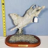 Bodacious The World's Most dangerous Bull Rodeo Steer Sculpture