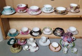 Foreign and Mini Porcelain Tea Cups and Saucers