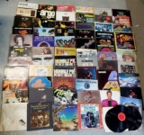 60 Rock and Roll, Jazz Blues and Other Vintage Vinyl Record Albums Plus 7 w/o Jackets