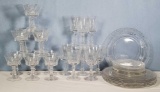 Fostoria Dolly Madison Stemware and June Plates