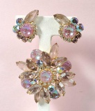 Authentic Juliana Brooch/Pin with Matching Earrings