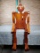 Folk Art Gingerbread Jointed Wood Toy