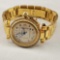 Replica Pasha de Cartier Automatic 2324 CC391314 Gold Plate W/ Rhinestone Bezel Wrist Watch