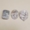 3 German WWII German Tinne Badges