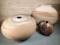 3 Vintage Signed Studio Pottery Vases