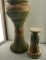 Donatello Roseville Jar and Pedestal & Small Pedestal