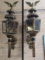 Pair Of American Federal Style Copper & Brass Carriage/Coach Wall Lanterns