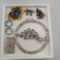 Lot Of Eight Pieces Of Costume Jewelry