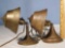 2 Arts and Crafts Copper Bodouir/ Sconce Lamps