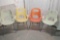 4 Umbra MCM Molded Stacking Chairs