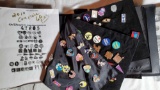 Complete 2010 Walt Disney World Hidden Mickey Collection Pins with Collector's Case - 60 pcs