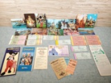 Collection of Estate Vintage 1970's & 80's Disneyland Tickets, Brochures, & Postcards