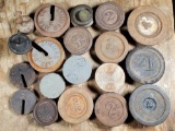 Collection of Balance Scale Weights