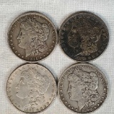 4 Morgan Silver Dollars -1894, 2 1889, and 1900