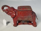 1920s Cast Iron Elephant Novelty Cigarette Dispenser