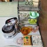 Kitchen Collectibles with Mixer, Reamers, and More
