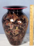 Signed Mark Monson (1957-2013) Art Glass Vase