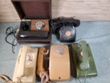 Collection of 5 Vintage Phones