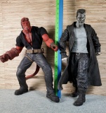 Large Hellboy & Sin City Marv Action Figures