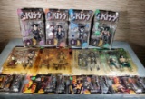 8 KISS Action Figures & 8 Racing Dream Cars - All New in Packaging