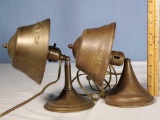 2 Arts and Crafts Copper Bodouir/ Sconce Lamps