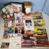 Signed Footbal, Signed and Other Baseballs, Photos and Nascar Autographs