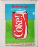 Rare Coca-Cola Exhibition poster at the Boiler House, V&A Museum, London, 9 April- 15 May 1986