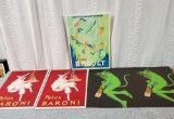 Lot Of 5 Marco Fine Arts 1999 Advertising Posters