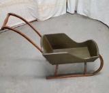 18th Century Style Hand Made Wood Childs Sleigh