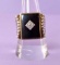 Men's Black Onyx with Diamond 10k Gold Ring